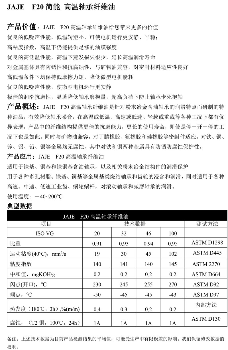 JAJE-F20简能-高温轴承纤维油-1
